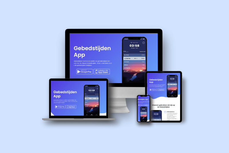 Gebedstijden website